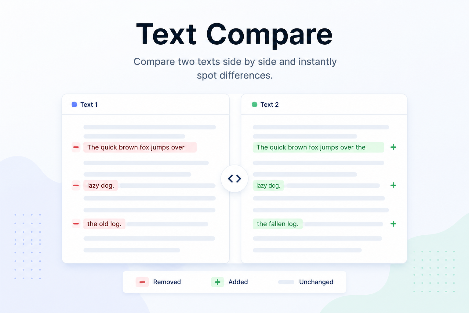 Text Compare preview